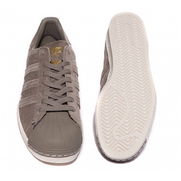 Günstig Adidas Superstar 80s Damen Khaki Turnschuhe Auf Verkauf