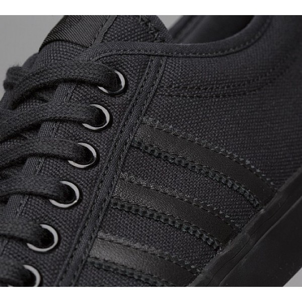 Günstig Adidas Nizza Low Herren Schwarz Leinenschuhe Auslauf