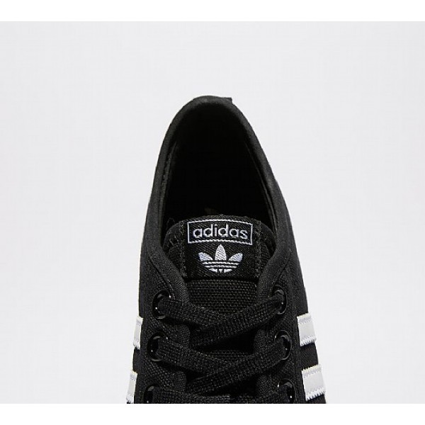 Günstig Adidas Nizza Damen Schwarz Leinenschuhe Online