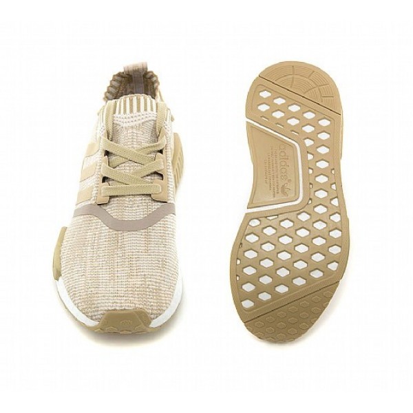 Günstig Adidas NMD R1 Primeknit Damen Khaki Laufschuhe Auf Verkauf