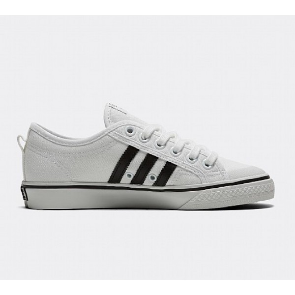 Neu Adidas Nizza Damen Weiß Leinenschuhe Online