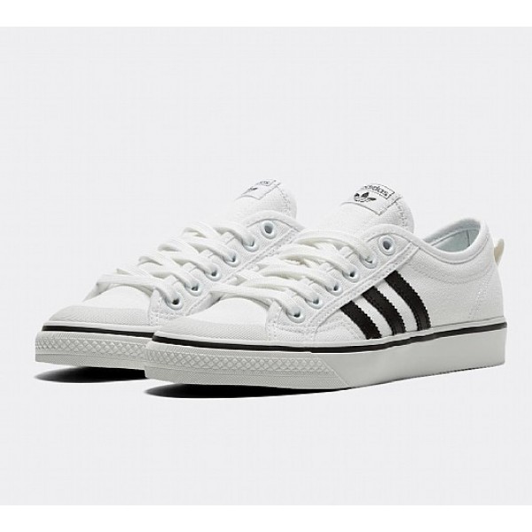 Neu Adidas Nizza Damen Weiß Leinenschuhe Online