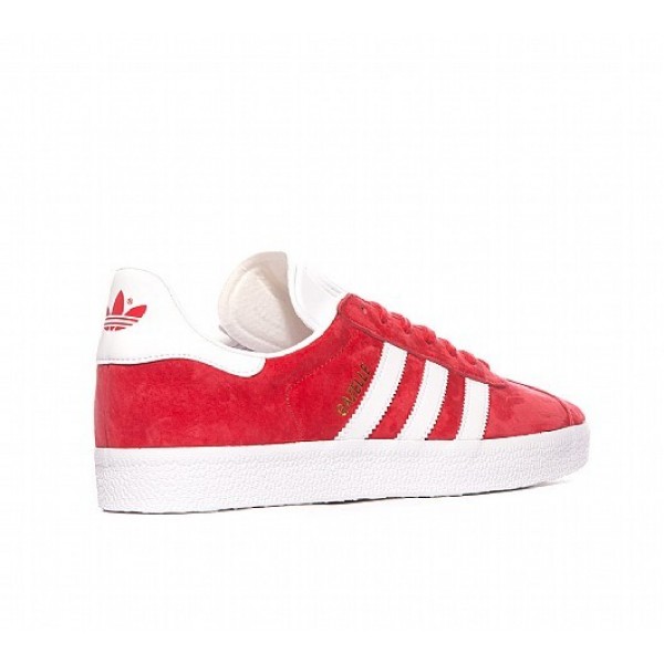 Neu Adidas Gazelle Herren Rot Turnschuhe Outlet