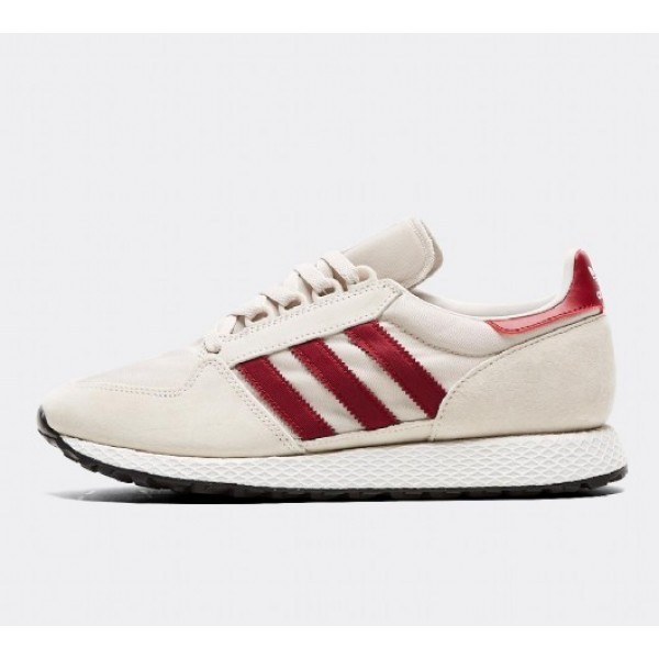 Neu Adidas Forest Grove Herren Beige Laufschuhe Au...