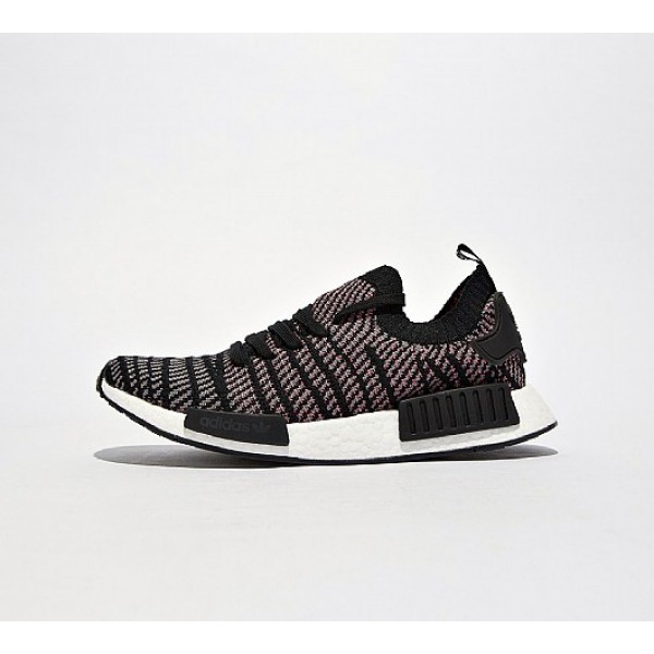 Neu Adidas NMD R1 Primeknit STLT Herren Schwarz Sportschuhe Verkauf