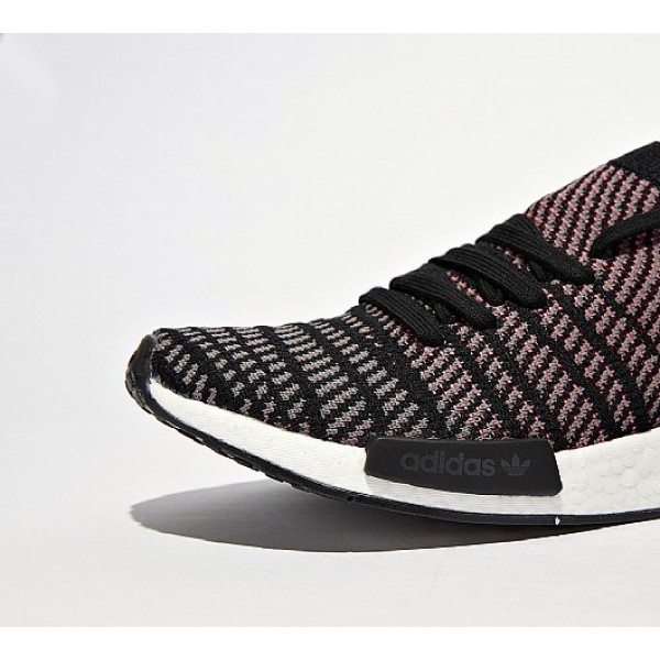 Neu Adidas NMD R1 Primeknit STLT Herren Schwarz Sportschuhe Verkauf