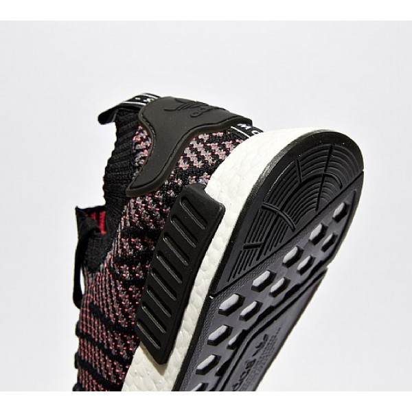 Neu Adidas NMD R1 Primeknit STLT Herren Schwarz Sportschuhe Verkauf