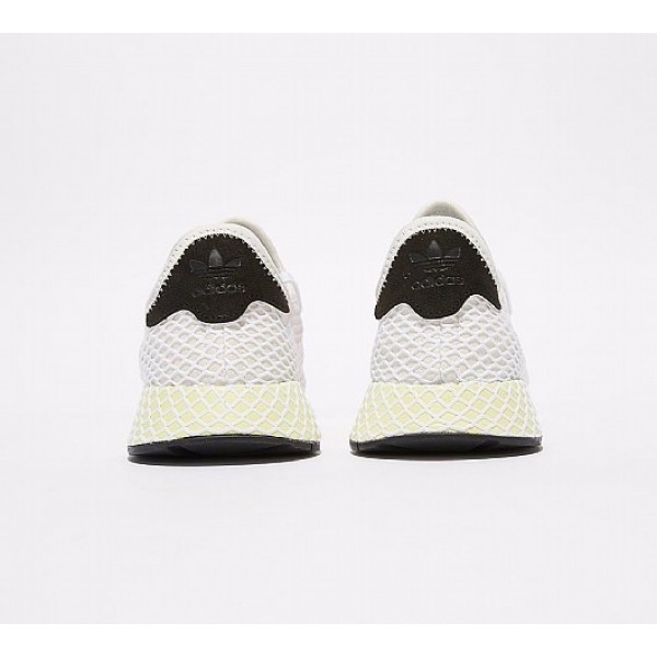 Neu Adidas Deerupt Runner Herren Weiß Laufschuhe Outlet