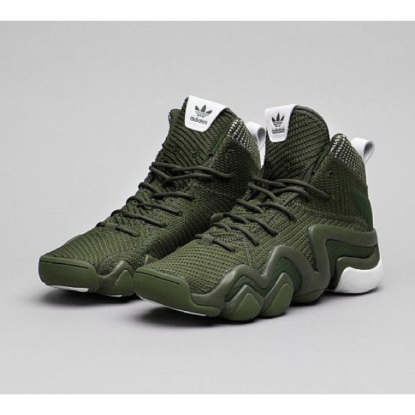 Neu Adidas Crazy 8 ADV Primeknit Herren Grün Laufschuhe Auslauf