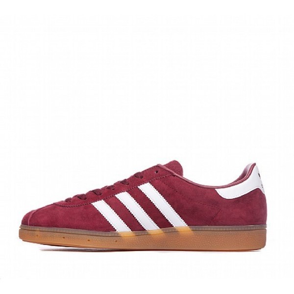 Billig Adidas Munchen Herren Rot Turnschuhe Auslauf