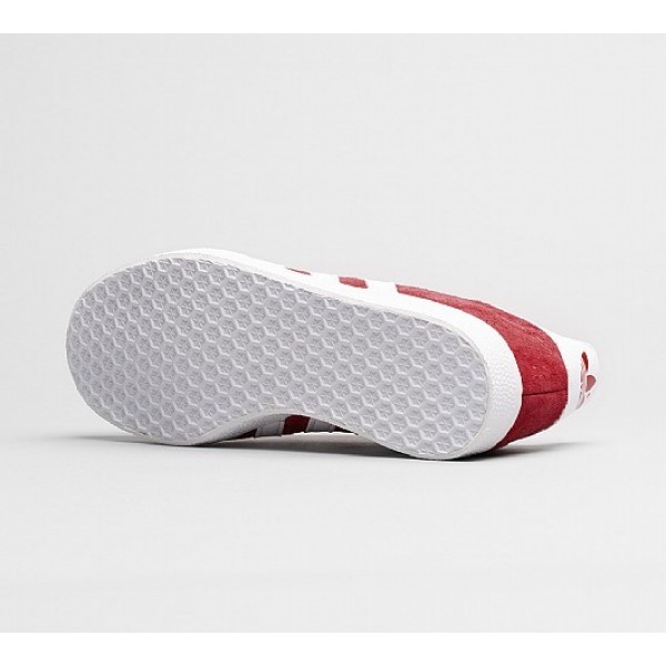 Billig Adidas Gazelle Damen Rot Turnschuhe Auslauf