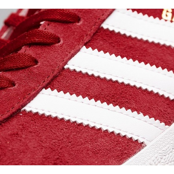 Billig Adidas Gazelle Damen Rot Turnschuhe Auslauf