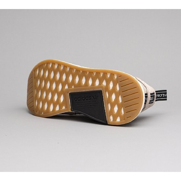 Billig Adidas NMD R2 Herren Khaki Laufschuhe Auf Verkauf