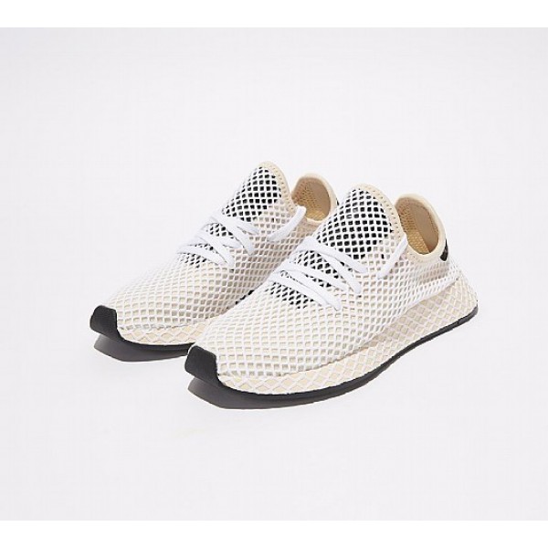 Günstig Adidas Deerupt Runner Damen Weiß Laufschuhe Outlet