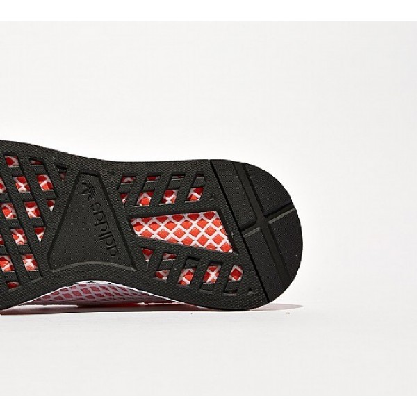 Günstig Adidas Deerupt Runner Damen Rot Laufschuhe Auslauf