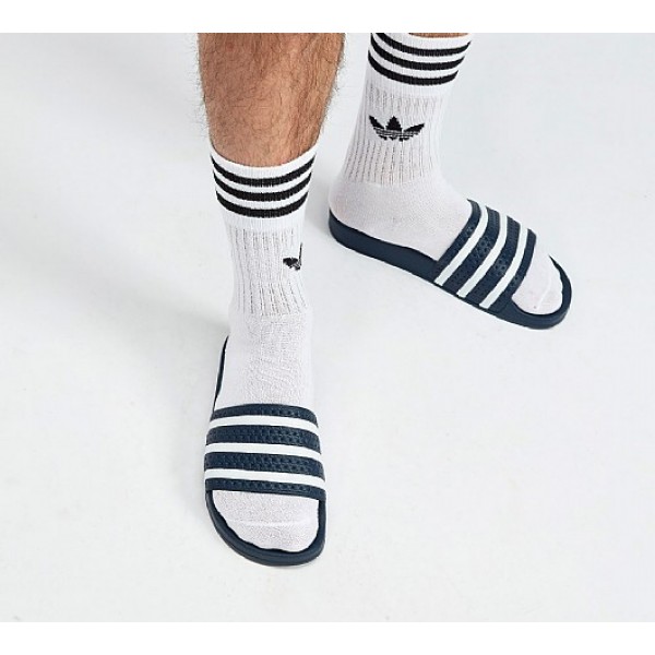 Günstig Adidas Adilette Herren Blau Sandalen Auf Verkauf