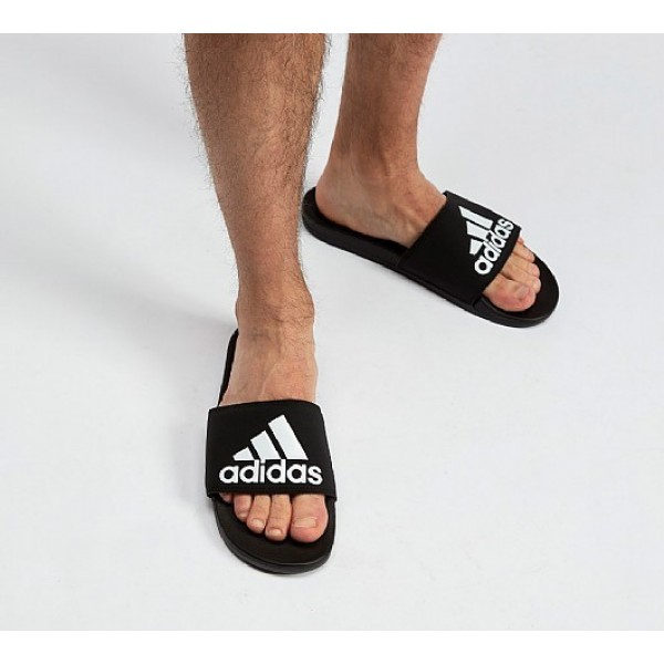 Günstig Adidas Adilette Cloudfoams Herren Schwarz Sandalen Auf Verkauf
