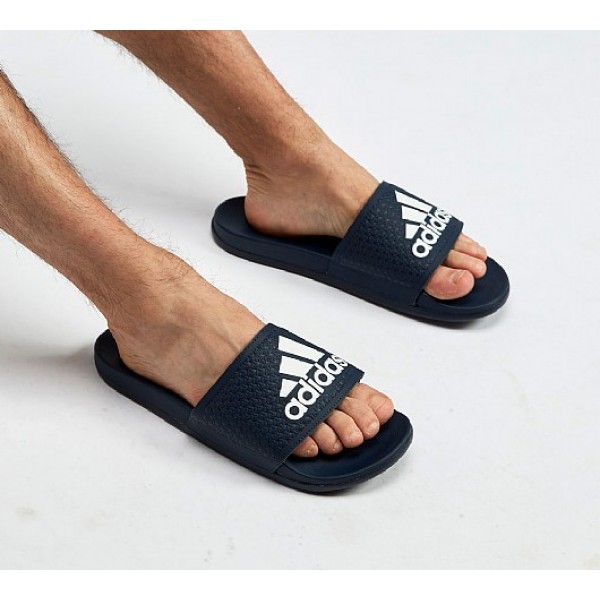 Billig Adidas Adilette Cloudfoams Herren Navy Sandalen Verkauf