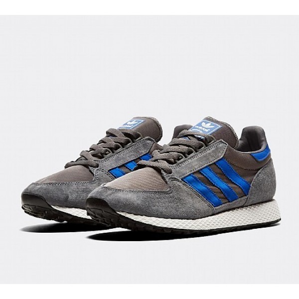 Billig Adidas Forest Grove Herren Grau Laufschuhe Auslauf