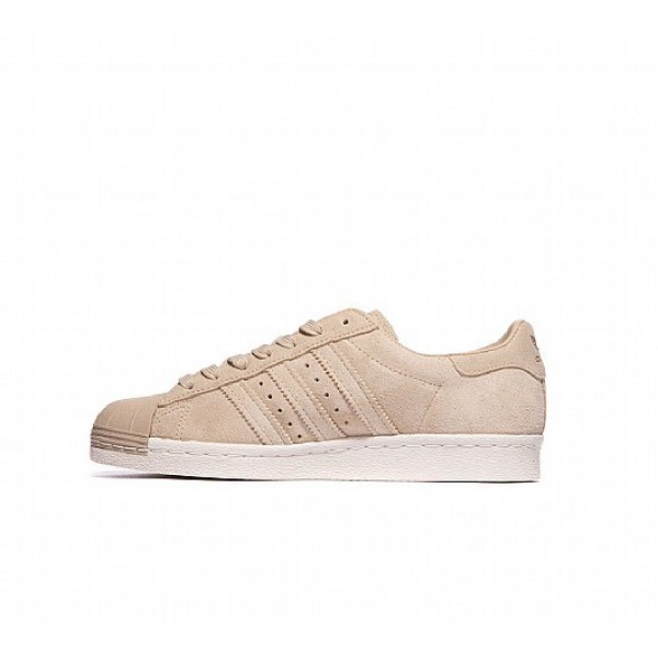 Neue Adidas Superstar 80s Damen Khaki Turnschuhe Verkauf