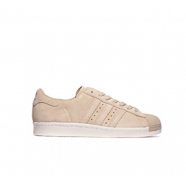 Neue Adidas Superstar 80s Damen Khaki Turnschuhe Verkauf