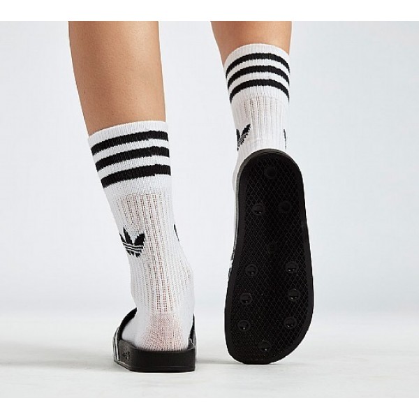 Stilvoll Adidas Adilette Damen Schwarz Sandalen Auf Verkauf