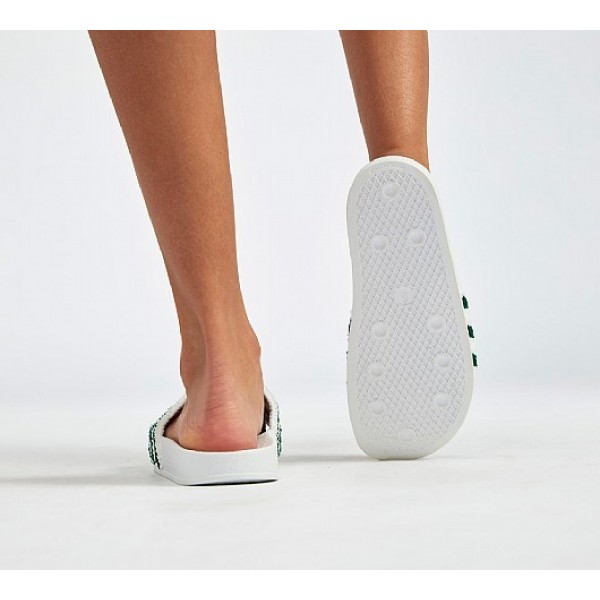 Stilvoll Adidas Adilette Twill Herren Weiß Sandalen Online Bestellen