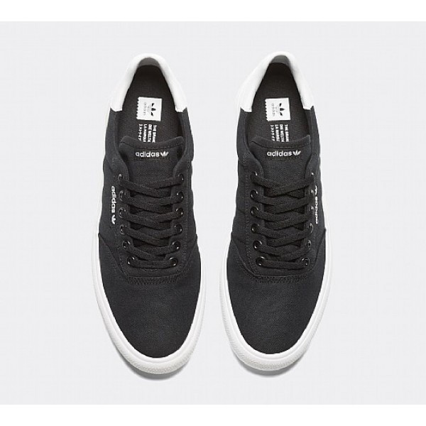 Stilvoll Adidas 3MC Herren Schwarz Skate Schuhe Auf Verkauf