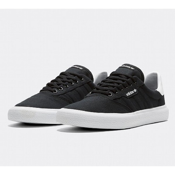 Stilvoll Adidas 3MC Herren Schwarz Skate Schuhe Auf Verkauf