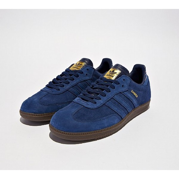 Neue Adidas Samba FB Herren Blau Turnschuhe Auslauf
