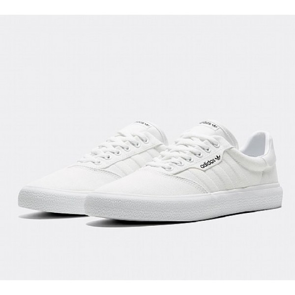 Günstig Adidas 3MC Herren Weiß Skate Schuhe Online