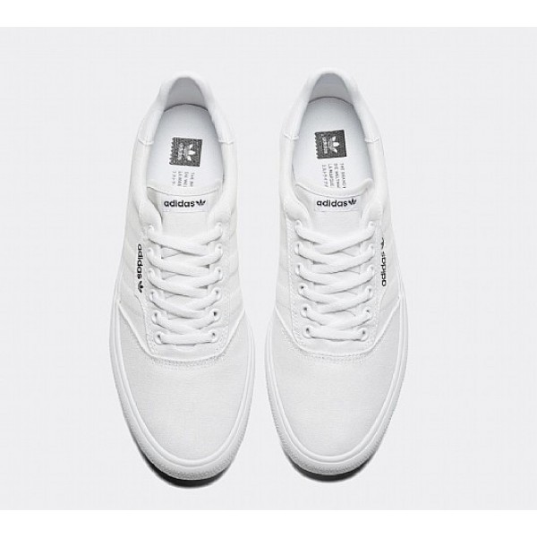 Günstig Adidas 3MC Herren Weiß Skate Schuhe Online