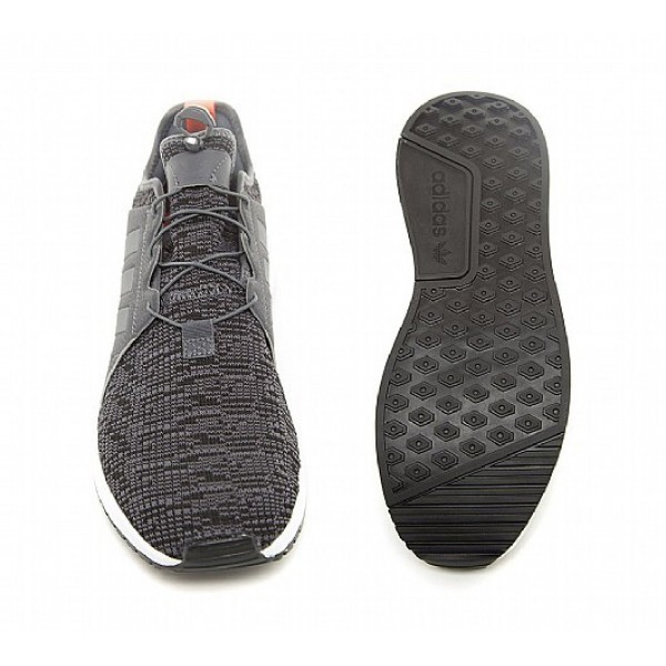 Billig Adidas X PLR Knit Herren Grau Laufschuhe Auf Verkauf