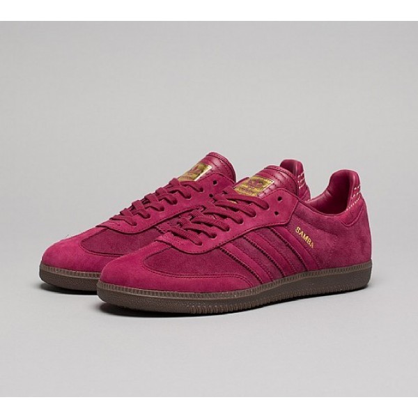 Stilvoll Adidas Samba FB Herren Magenta Turnschuhe Outlet