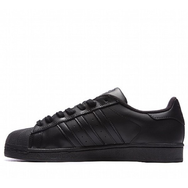 Stilvoll Adidas Superstar Foundation Herren Schwarz Turnschuhe Outlet