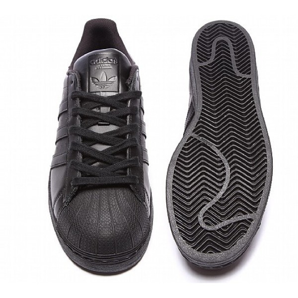 Stilvoll Adidas Superstar Foundation Herren Schwarz Turnschuhe Outlet