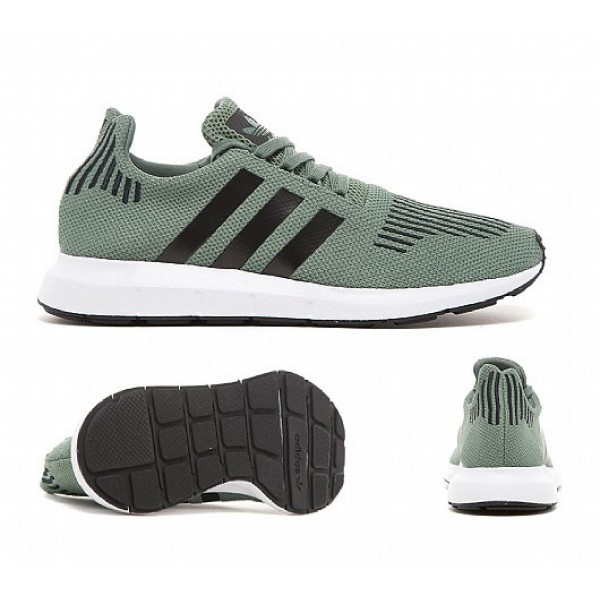 Stilvoll Adidas Swift Herren Olive Laufschuhe Verkauf