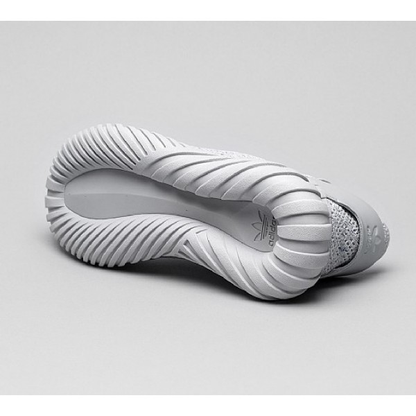Stilvoll Adidas Tubular Doom Sock Primeknit Herren Grau Laufschuhe Auf Verkauf