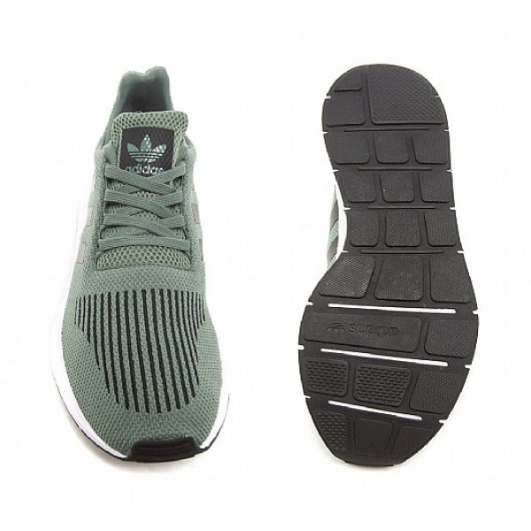 Stilvoll Adidas Swift Herren Olive Laufschuhe Verkauf