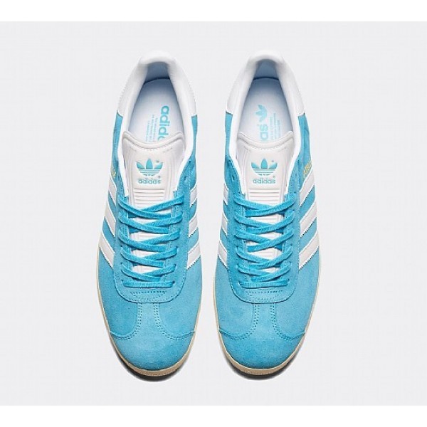 Stilvoll Adidas Gazelle Herren Blau Turnschuhe Auslauf