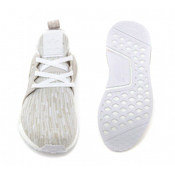 Neue Adidas NMD XR1 Primeknit Damen Weiß Laufschuhe Verkauf