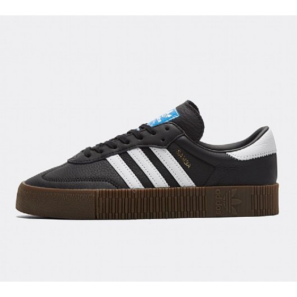 Neue Adidas Samba Rose Damen Schwarz Turnschuhe Ou...