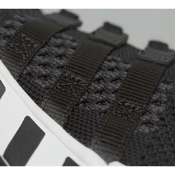 Neu Adidas EQT Support RF Primeknit Herren Schwarz Laufschuhe Auslauf
