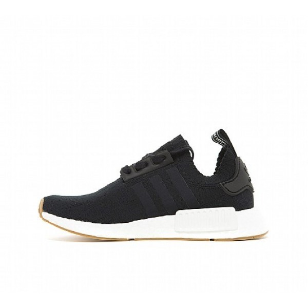 Neue Adidas NMD R1 Primeknit Damen Schwarz Laufschuhe Auslauf