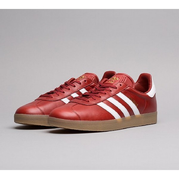 Stilvoll Adidas Gazelle Herren Rot Turnschuhe Online