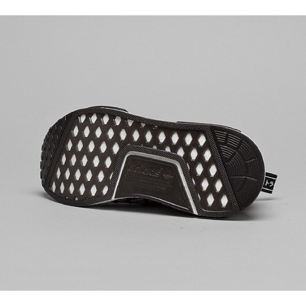 Stilvoll Adidas NMD R1 STLT Primeknit Damen Schwarz Laufschuhe Verkauf