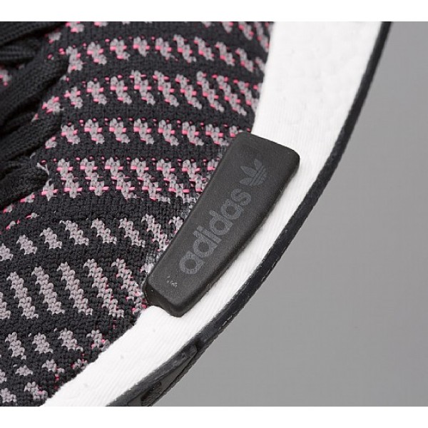 Stilvoll Adidas NMD R1 STLT Primeknit Damen Schwarz Laufschuhe Verkauf