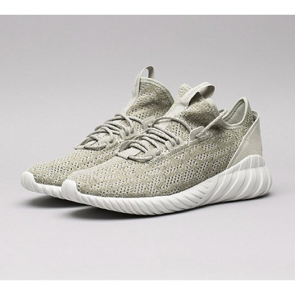 Neu Adidas Tubular Doom Sock Primeknit Herren Khaki Laufschuhe Auf Verkauf
