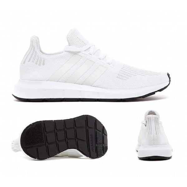 Neu Adidas Swift Run Herren Weiß Laufschuhe Ausla...
