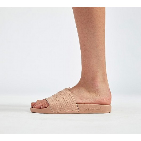 Neue Adidas Adilette Damen Khaki Sandalen Auf Verkauf